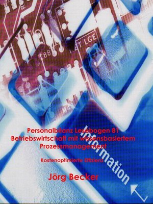 cover image of Personalbilanz Lesebogen 81 Betriebswirtschaft mit wissensbasiertem Prozessmanagement